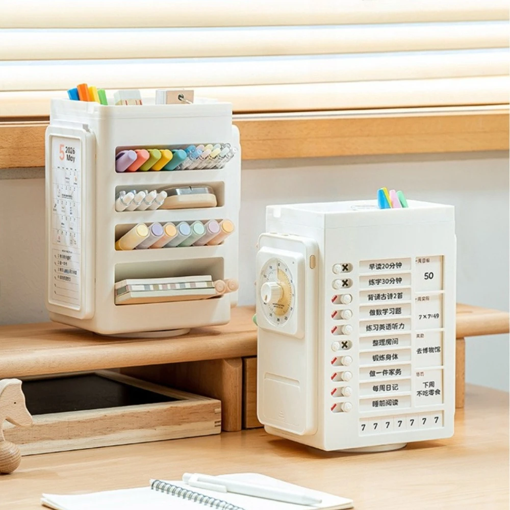 Visual Timer Clock Rotating Design Study Time Manager for Students Homework Reading Productivity Desk Daily Study Use 타이머 시계