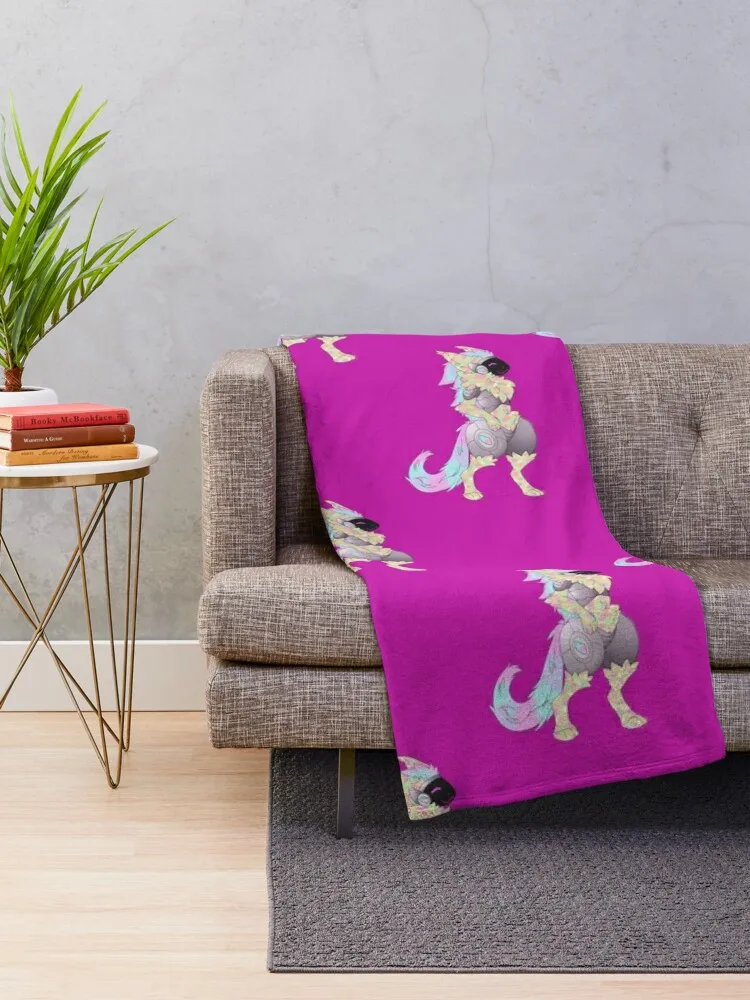 Candy the Protogen Throw Blanket Softest Flannels Blankets