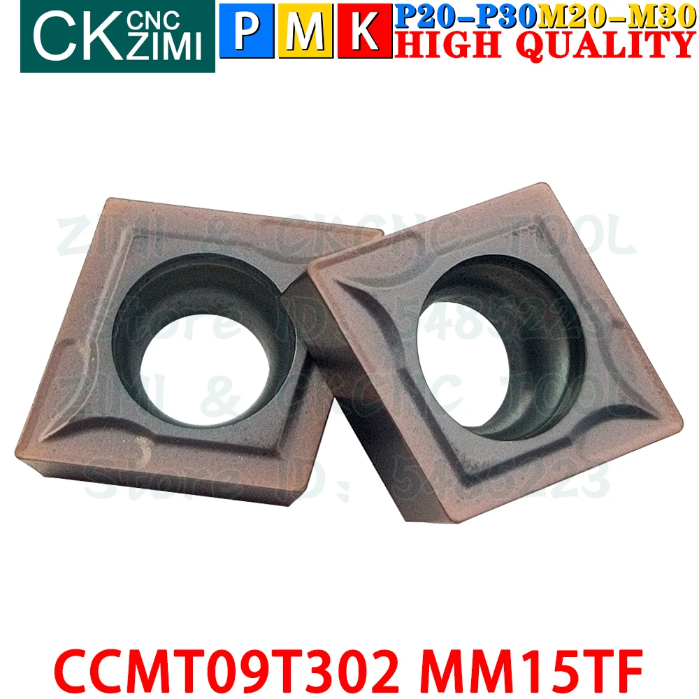 CCMT09T302 MM15TF CCMT 09T302 MM15TF Твердосплавные пластины Наружные внутренние токарные пластины Инструменты Инструменты для резки металла с ЧПУ Столярные инструменты CCMT09T3 CCMT 09T3 MM15TF CCMT32.50.5