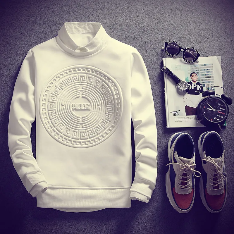 Hot New Fashion Men Sweatshirt Letter Print Hoodie Tracksuits Pullovers Harajuku Sweatshirt Mens T Shirts 5XL