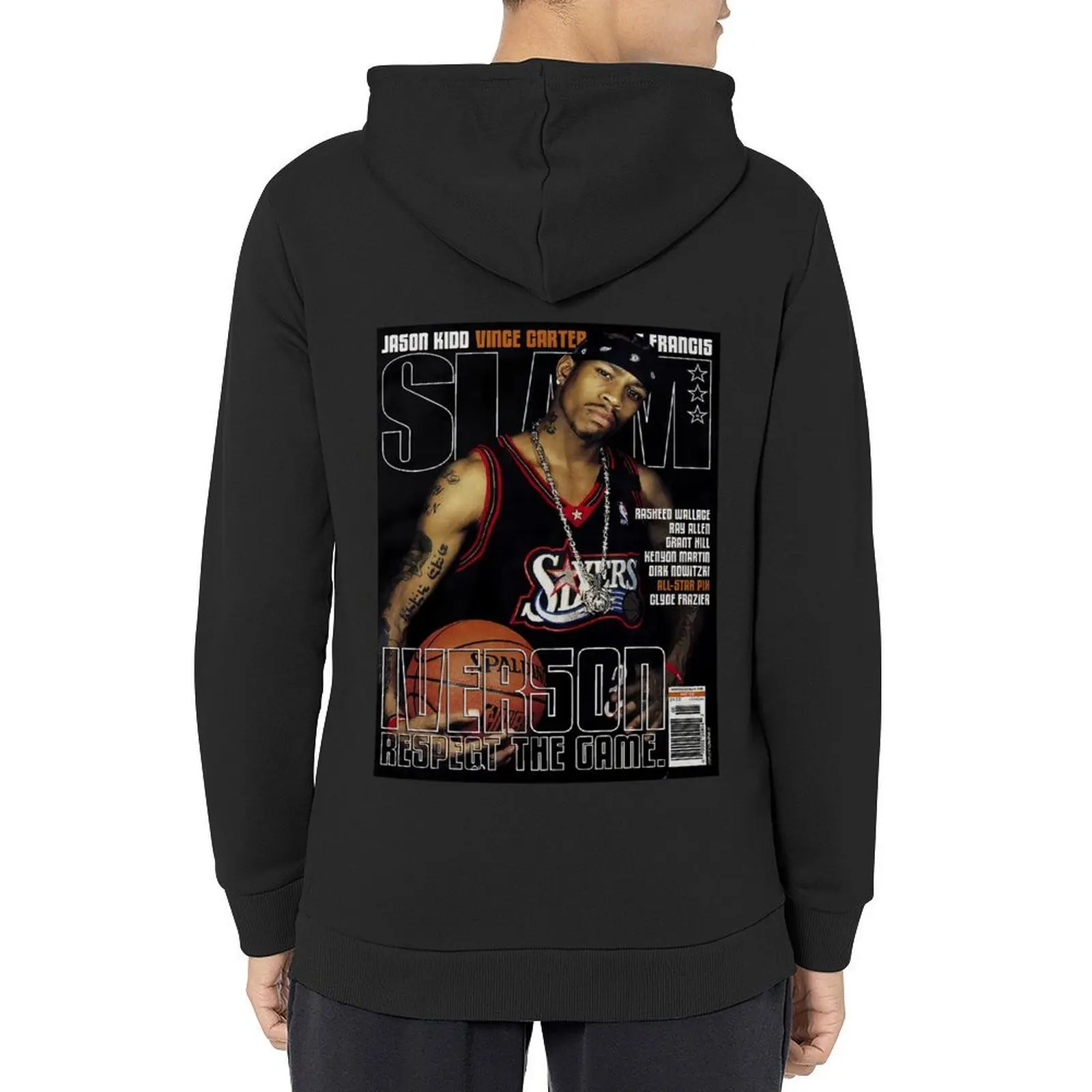 

Allen Iverson Slam Magazine Hoodie blouse graphic t shirts men autumn men's sweat-shirt set man hoodie