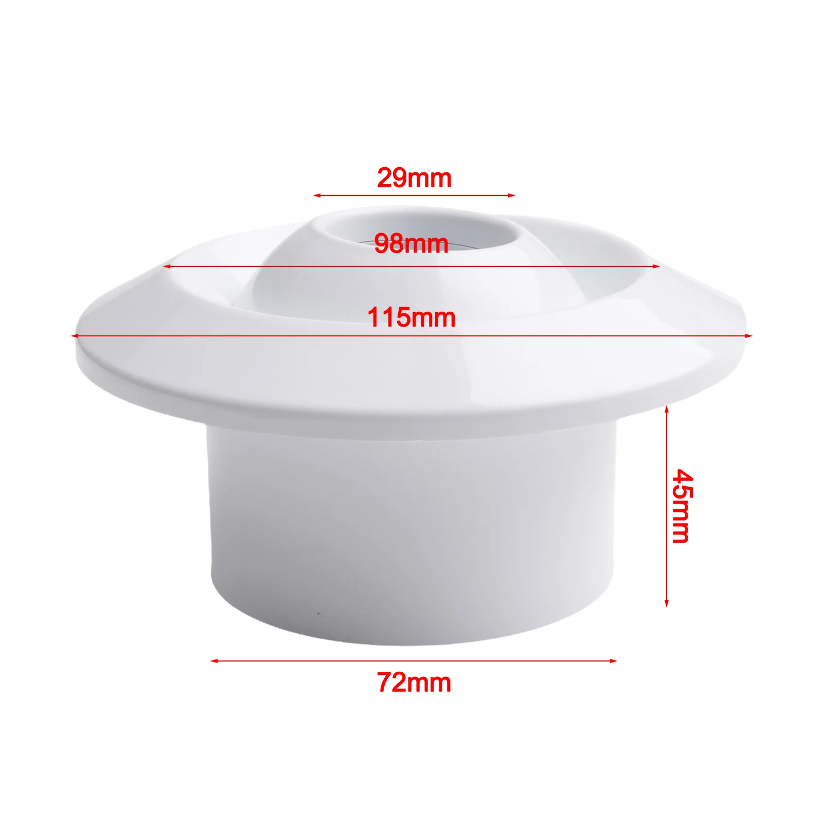 Air System Outlet Valve Circulation Cover Efficient Exhaust Secure Spherical Station ABS Vent Adjustable Airflow