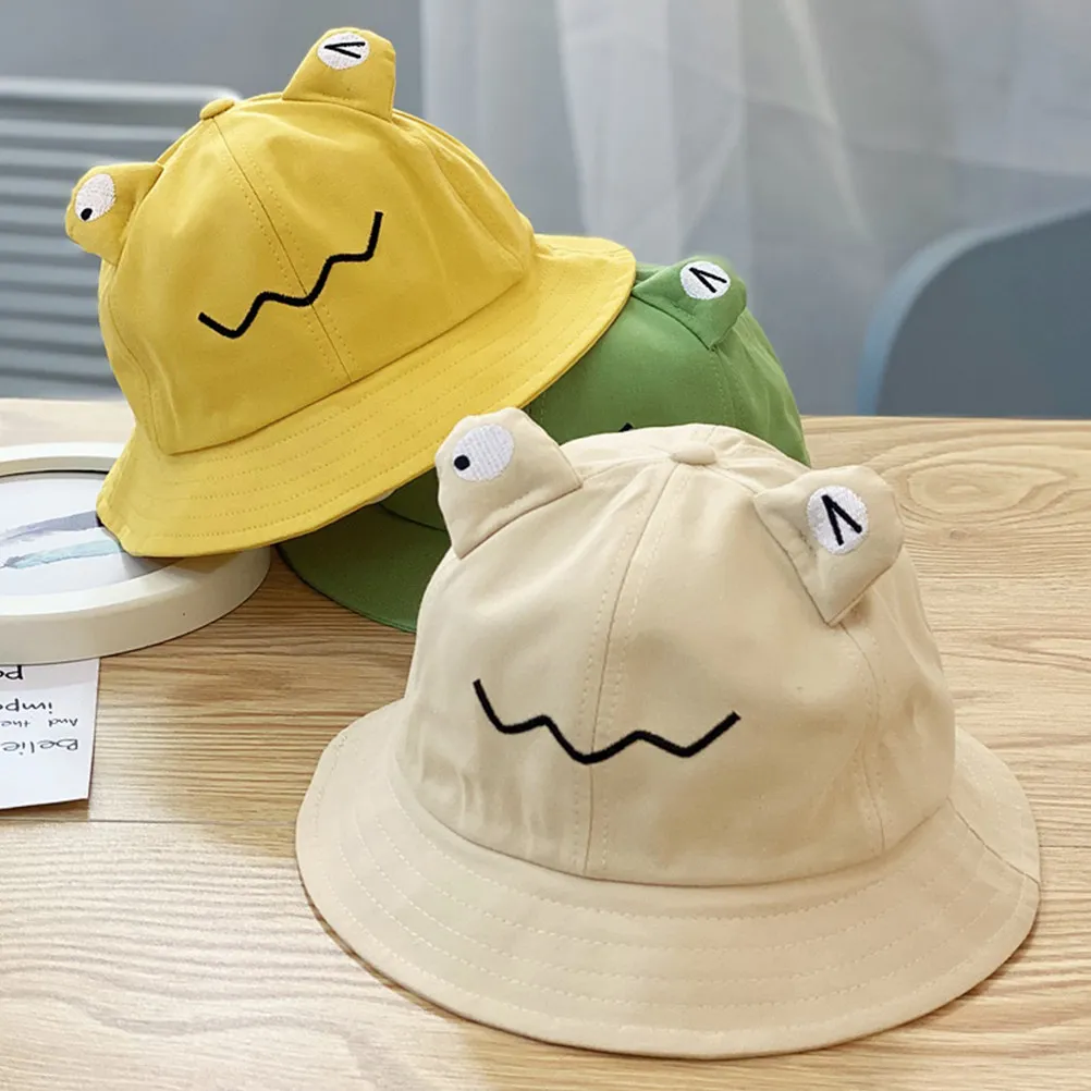 Kids Children Pink Sun Protection Hat Wide Brim Bucket Fisherman Hat Lightweight for Fishing Cycling Hiking Camping Daily