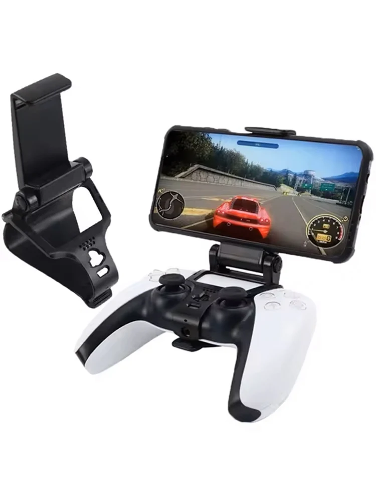 Untuk Pengontrol PS5 Gamepad Dudukan Ponsel Pegangan Pintar Braket Dudukan Cocok untuk Aksesori PS5 dengan Lebar Dapat Disesuaikan