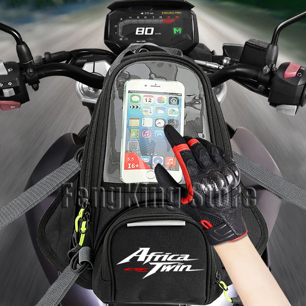 

For Honda Africa Twin Crf 1000 L Crf1000 Motorcycle Fuel Tank Bag Touchable Navigation Magnet bag Motorbike Dust Bag