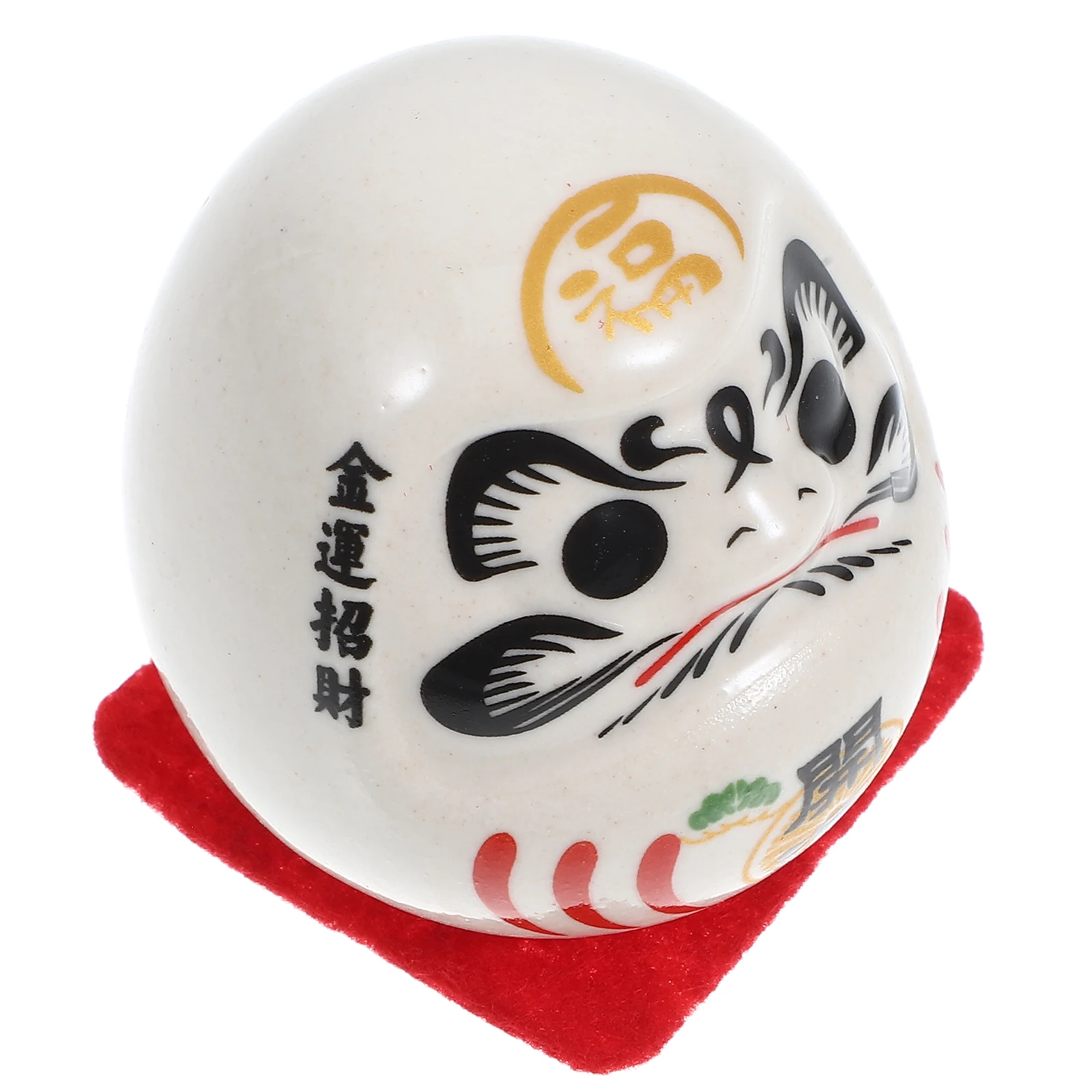 

Ceramic Porcelain Japan Decor Miniature Home Car Japanese Figurine Dharma Mascot Statue Prosperity