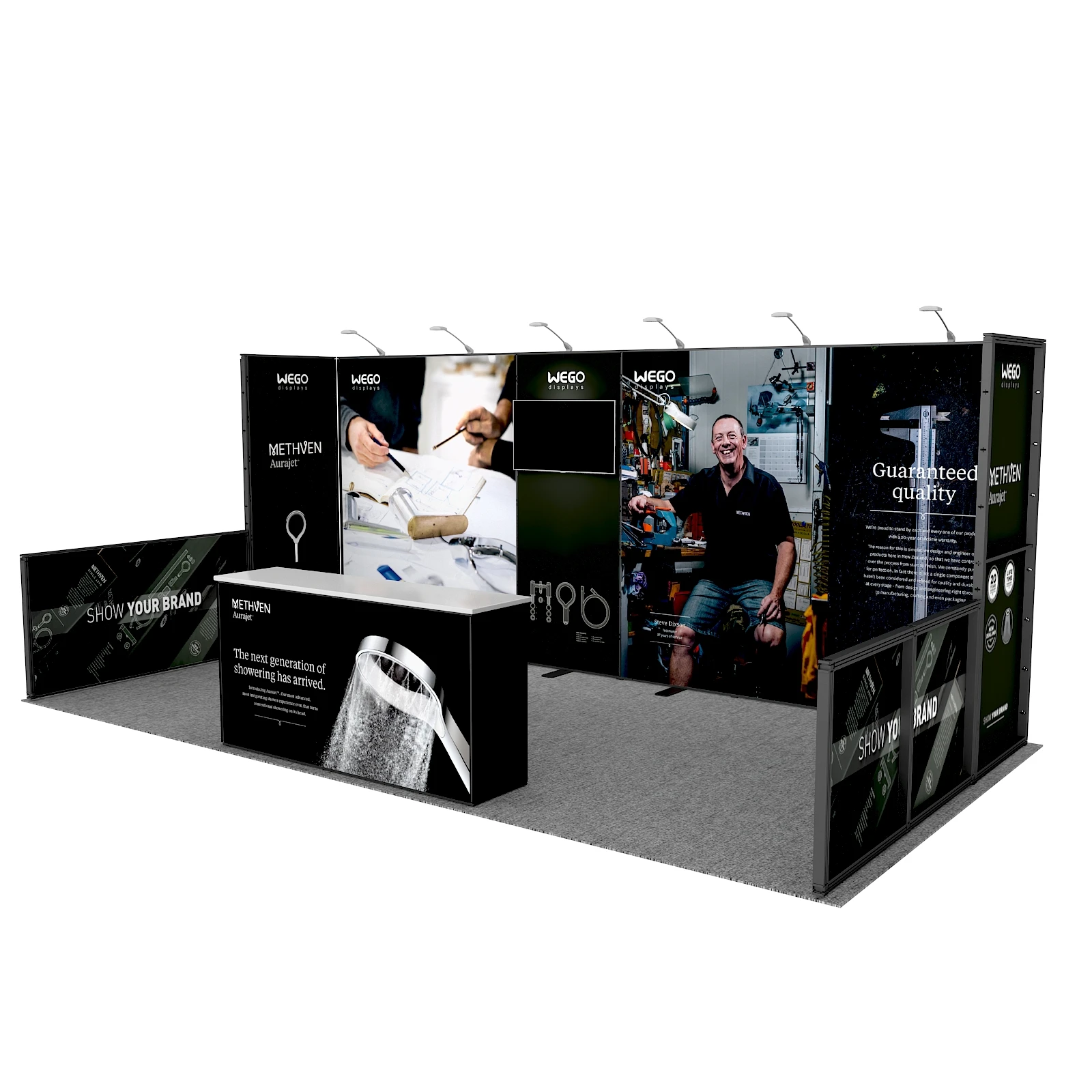 3x6 Trade Show Booth Display Stand Popular in American Backrop Stand 10x20 Modular Exhibition Booth