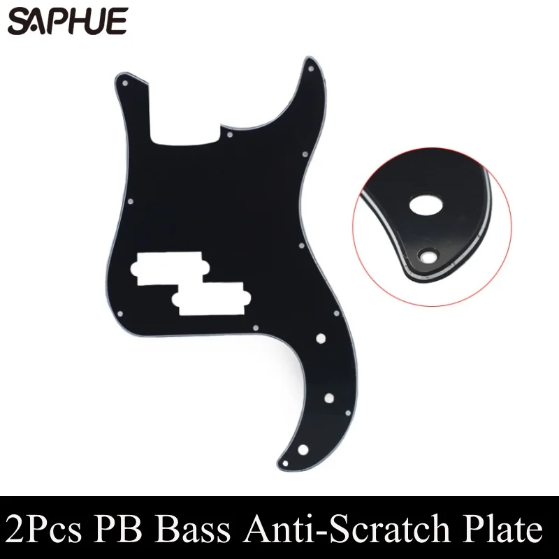 2Pcs PB Bass Anti-Scratch Plate Multicolor 3 Ply 11 Holes Bass frount Pickguard Bass Accessory