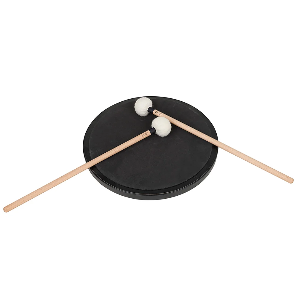 

2Pcs Durable Felt Drumstick Wooden Handle Excellent Sound Quality Uniform Hammering Sustained Sound Percussion Tool