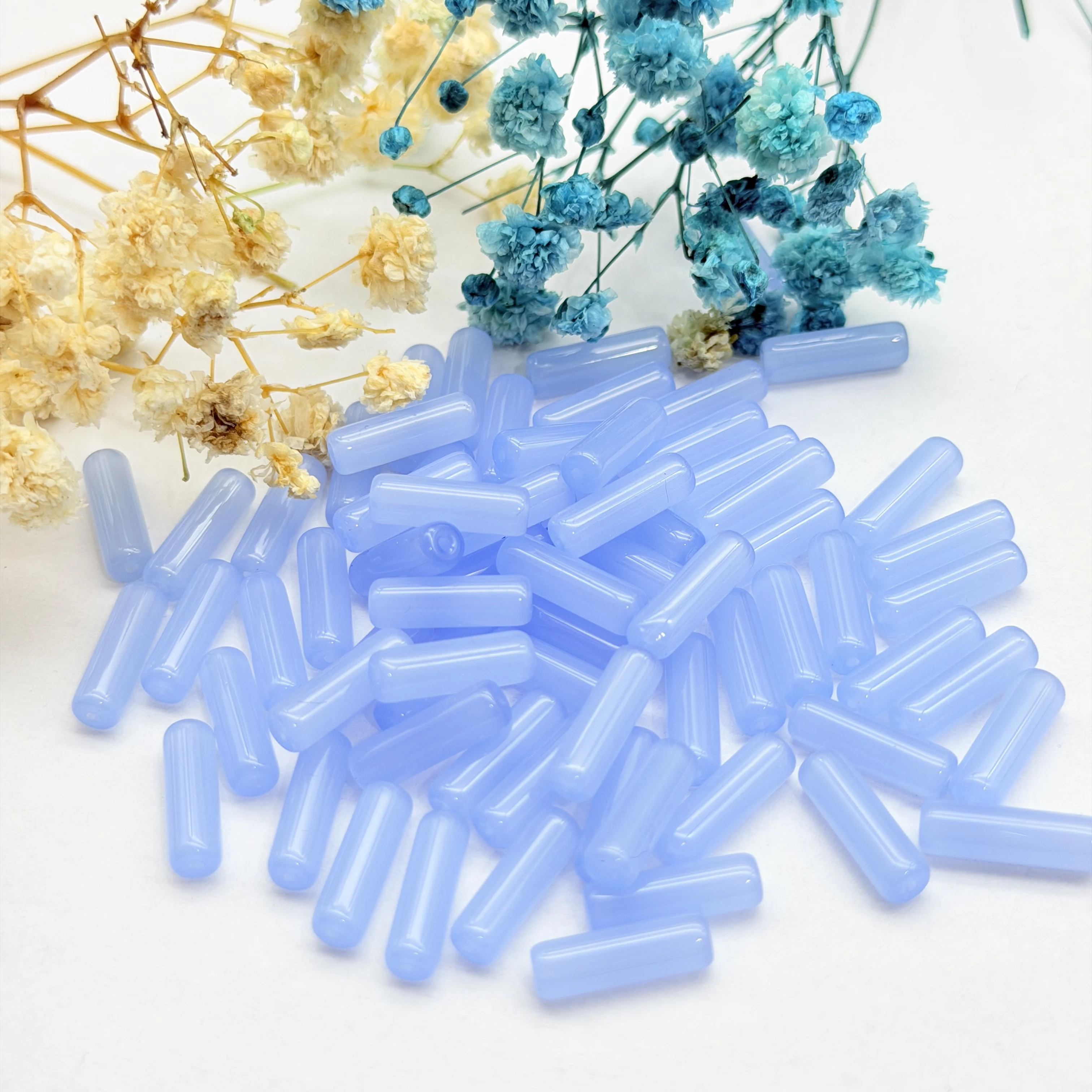 235-940pcs/Lot Tube Color Round Cylindrical Spacer Loose Beads For Jewelry Making Bracelet DIY Accessories Wholesale