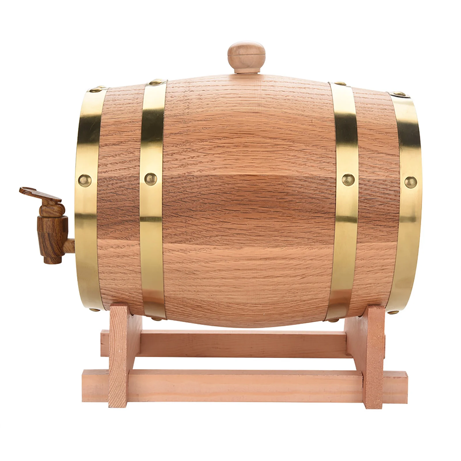 3L Vintage Wood Oak Timber Wine Barrel for Beer Whiskey Rum Port