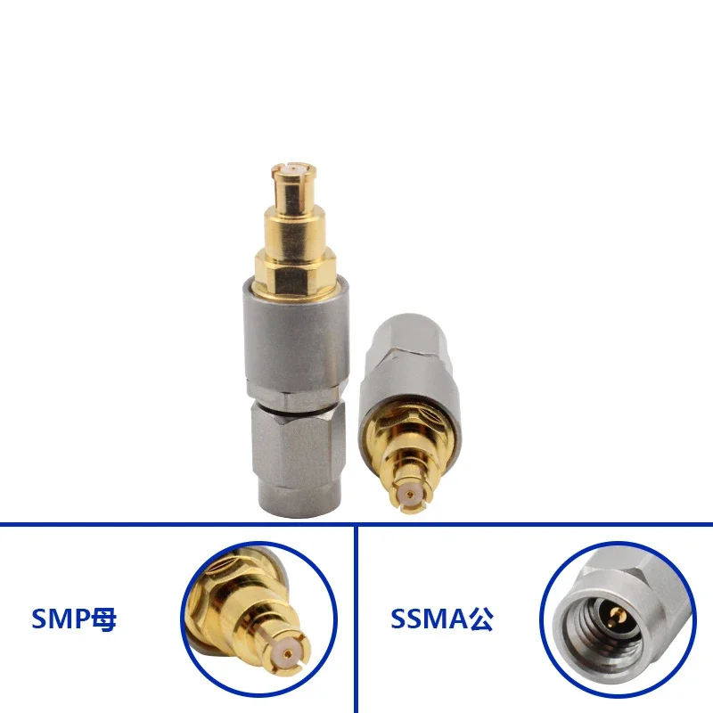 

Millimeter wave adapter SSMA male to SMP female 40GHZ high frequency connector SSMA to GOP test