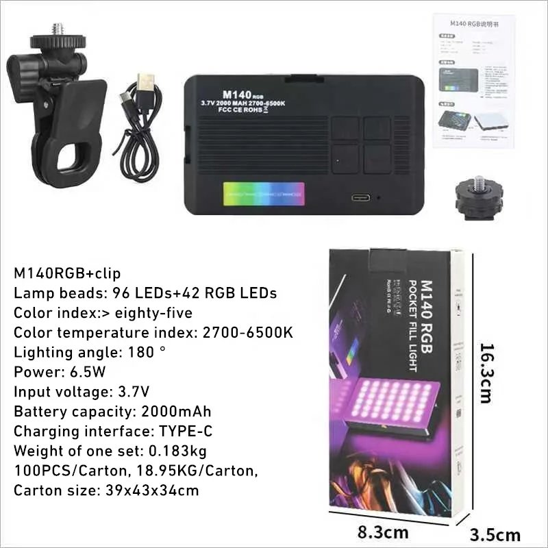 Fotografia Videocamera Illuminazione RGB Mini pannello LED bicolore per giochi per conferenze di trucco selfie Tiktok