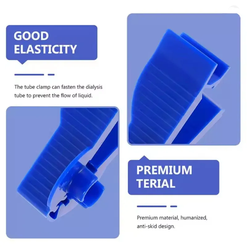 2Pcs 	 Peritoneal Dialysis Catheter Flow Control Special Clips Fastener Drainage Bag Tube Clip Accessories