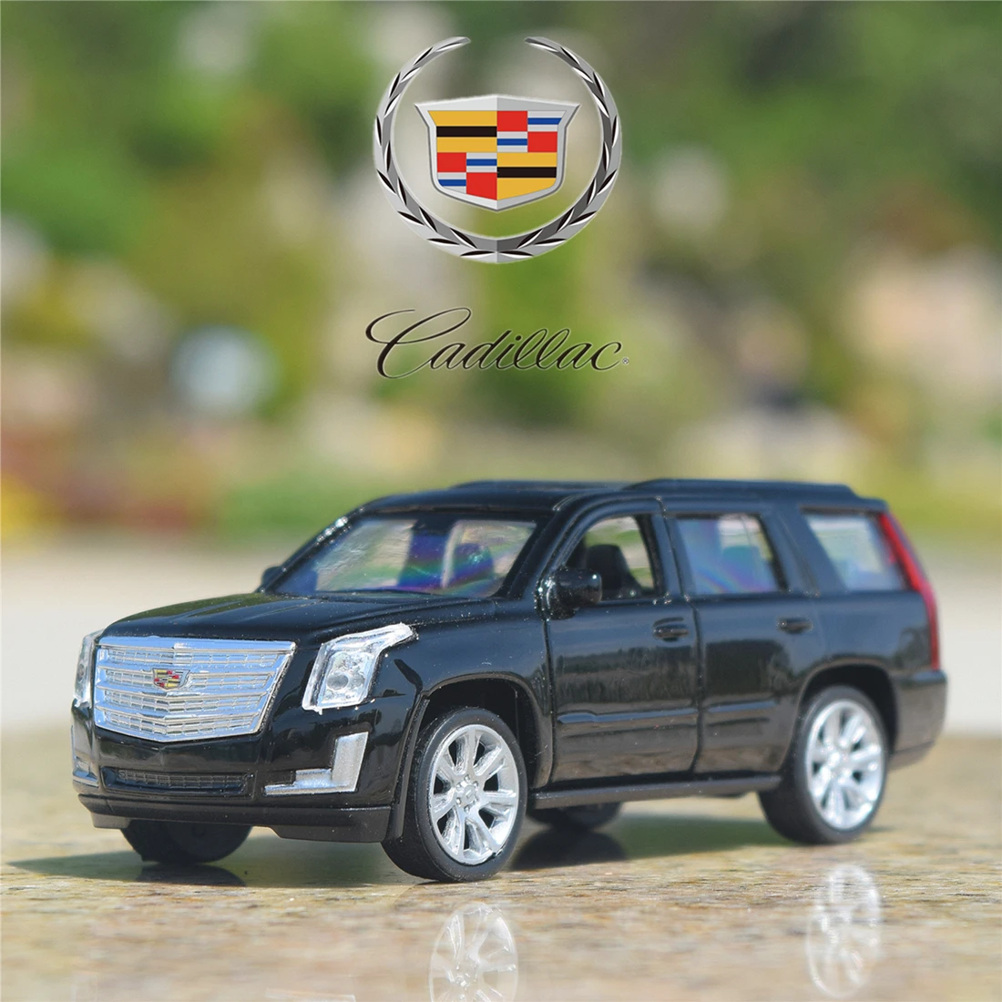 

WELLY 1:36 2017 Cadillac Escalade SUV игрушечный автомобиль, литая модель, тянущаяся обратная машина, образовательная коллекция, подарок для детей BD2