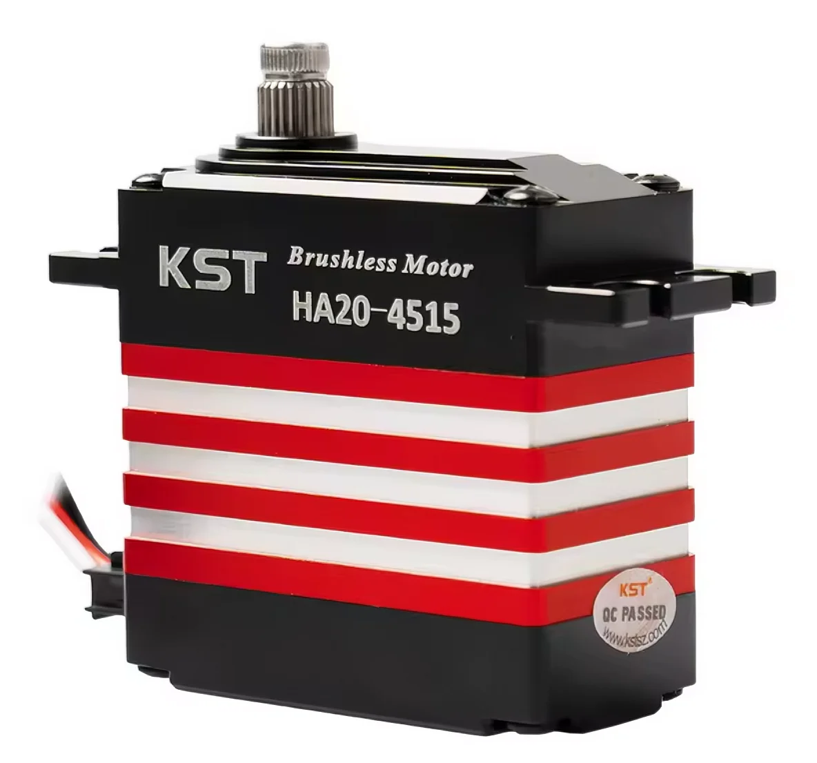 

KST HA20-4515 50Kgf.cm 0.13sec Dual Ball Bearing Brushless Standard Servo For Large Scale RC Planes