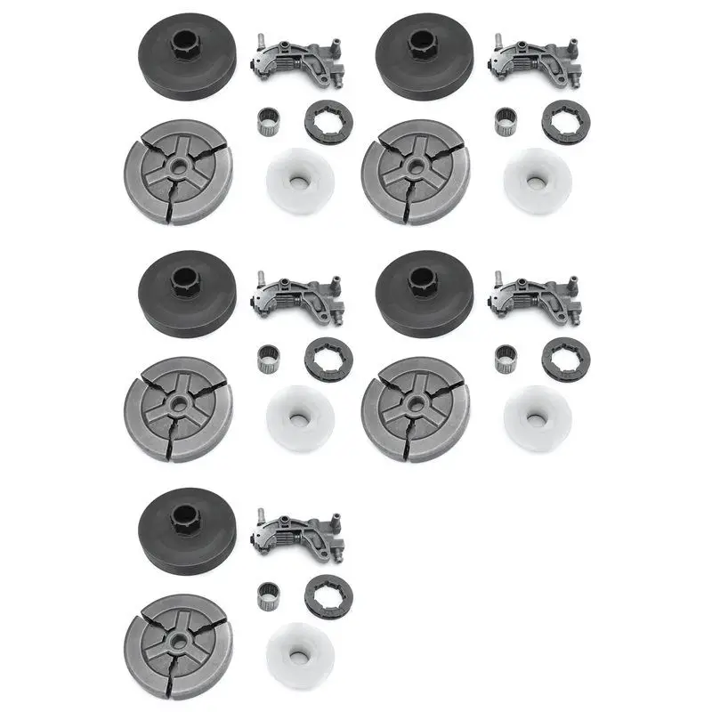 

Hot Sale-5X Clutch Sprocket Rim Drum For Chinese 4500 5200 5800 45Cc 52Cc 58Cc Oil Pump Worm Gear Bearing Kit Chainsaw