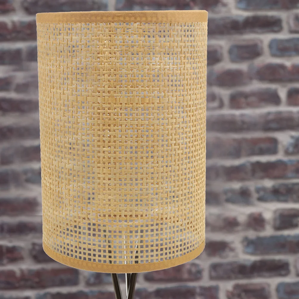 

2 Pcs Lamp Shades Table Lamps Woven Pendant Light Unique Rustic Vintage Wicker Lampshade