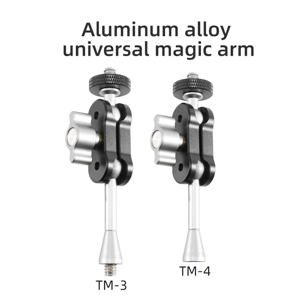 Superklem Met Multifunctionele Magische Arm Dubbele Kogelkop Super Klem Mount 1/4 Draad Adapter Voor Dslr Camera 'S, TM-3