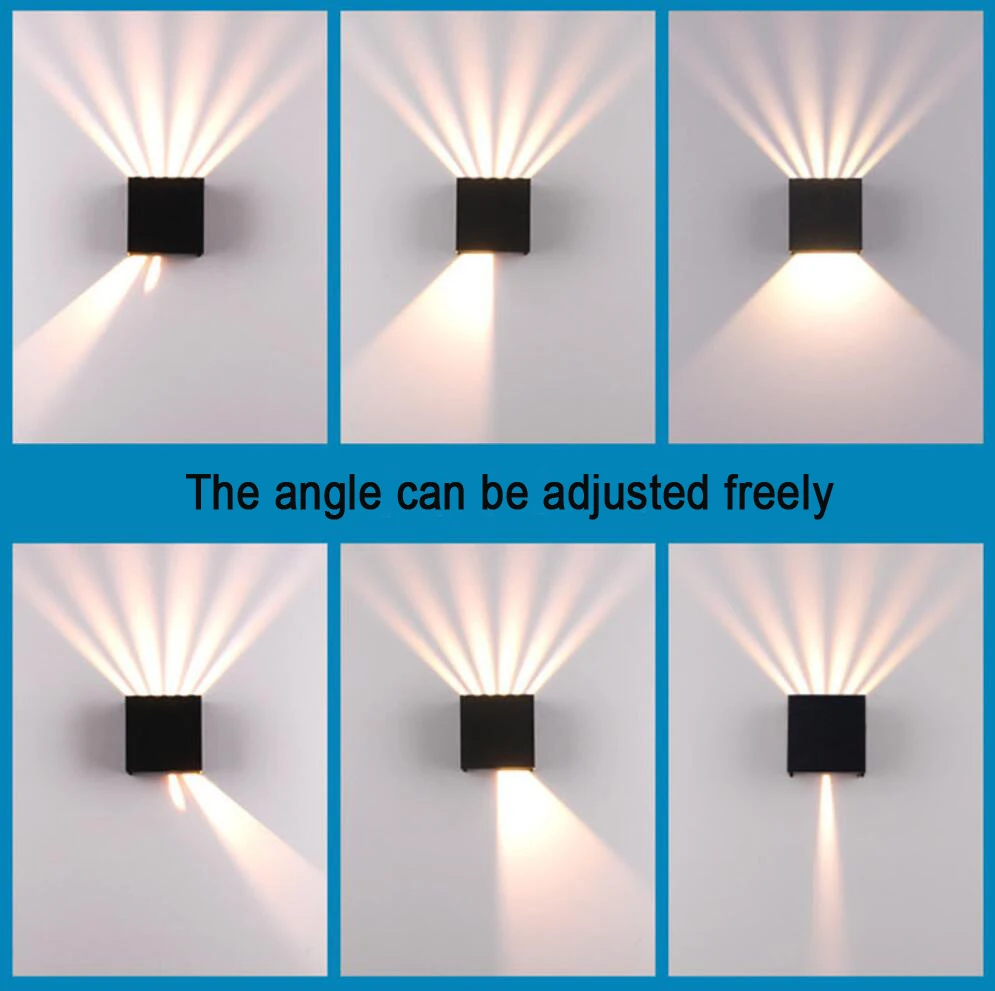 LED Wall Lamp AC85-265V 6W Modern Minimalist Style IP65 Waterproof Indoor/Outdoor With High Brightness LED Lighting Source