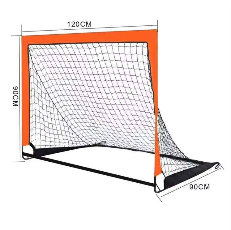 Hot Sale Indoor and Outdoor Children's Football Training Rack Net Cover Portable Folding Football Goal