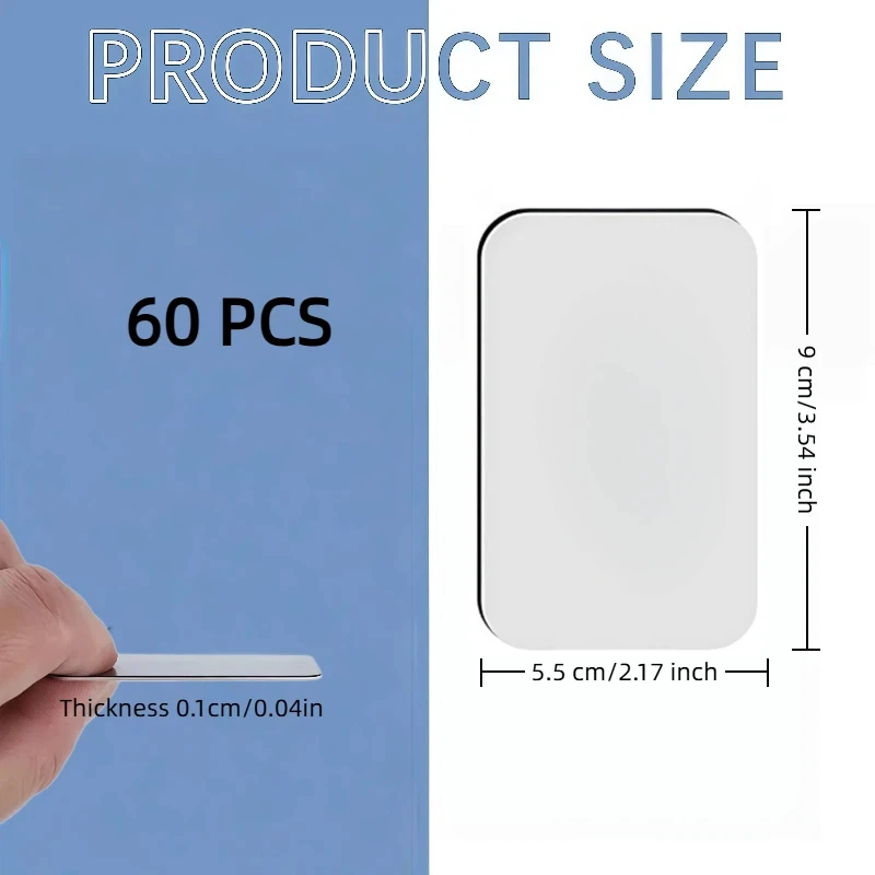 60pcs 5.5x9cm Sublimation Personalized Fridge Refrigerator Magnets Blanks DIY Soft Magnet for Kitchen Decorative Fridge Magnets