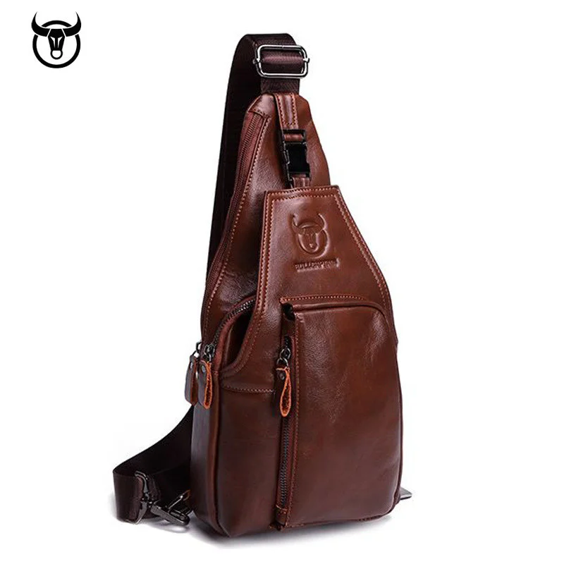 BRAND Crossbody Bags Men's Chest Designer Messenger bag Men Leather Shoulder Male Diagonal Pack Travel Package