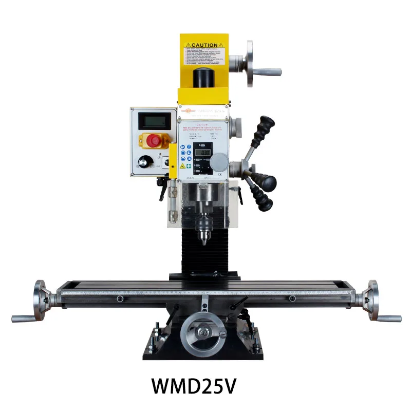 WMD25V Drilling and Milling Machine Multifunction Home Desktop Industrial Grade Drill Press Small Drilling and Milling One Bed