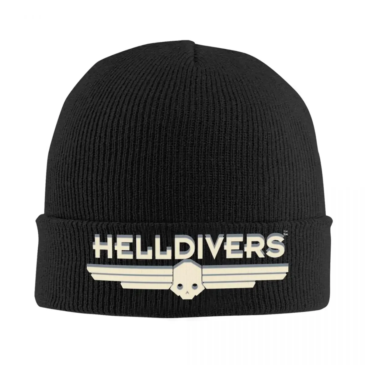 

Helldivers 2 Game Bonnet Hats Knit Hat Men Women Unisex Cool Warm Beanie Hats Autumn Outdoor Graphic Cap