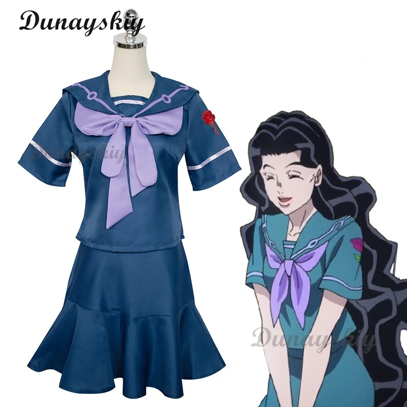 JoJo's Yamagishi Yukako Cosplay Costume Wig Women JK Uniform Clothes Skirt Accessories Cosplay Customized Bizarre Adventure