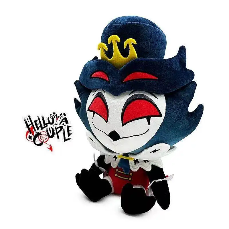 كارتون هازبين فندق Helluva Boss Striker Eggmen ألعاب من نسيج مخملي دمية محشوة ناعمة تمثال قطني أنيمي هدية