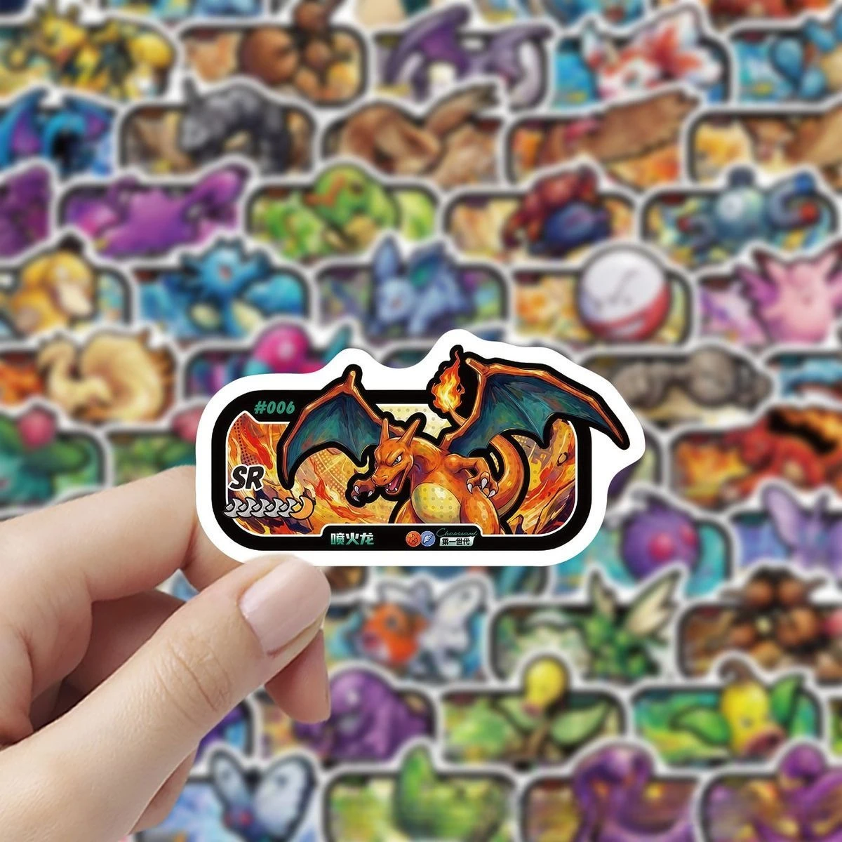 80 Stück Anime Pokemon Cartoon-Aufkleber Coole Pikachu-Dekorationsaufkleber Graffiti-Sticker DIY Spielzeug Belohnungssammlung Geschenk – Detail 6