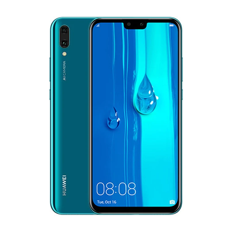 Używany smartfon HONOR Y9-2019 z globalną wersją firmware, 4G, ekranem 6,5 cala, systemem Android, procesorem Haisi Qilin 710, aparatem 16M+2MP i baterią 4000 mAh.