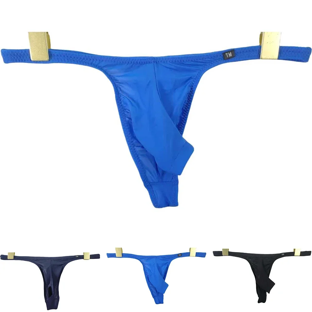 Men Sexy Front Open Pouch Thong G-string T-back Elephant Nose Briefs Underwear
