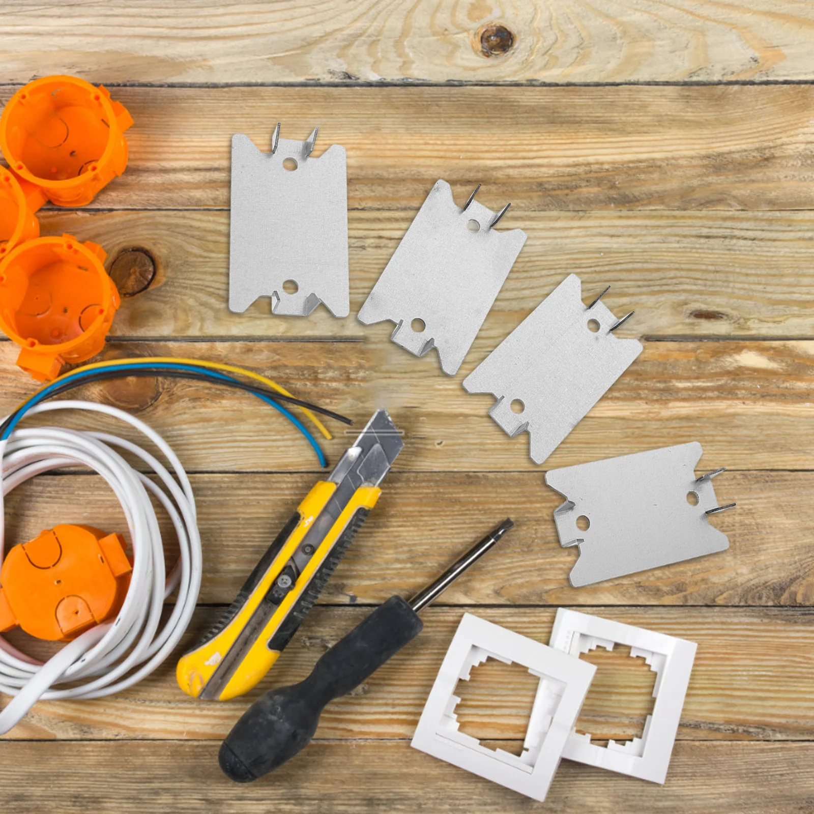 

50Pcs Heavy Duty Wood Nail Plate Cable Wire Protector Electrical Cable Plates Wire Plant Protector for Pipe Installation