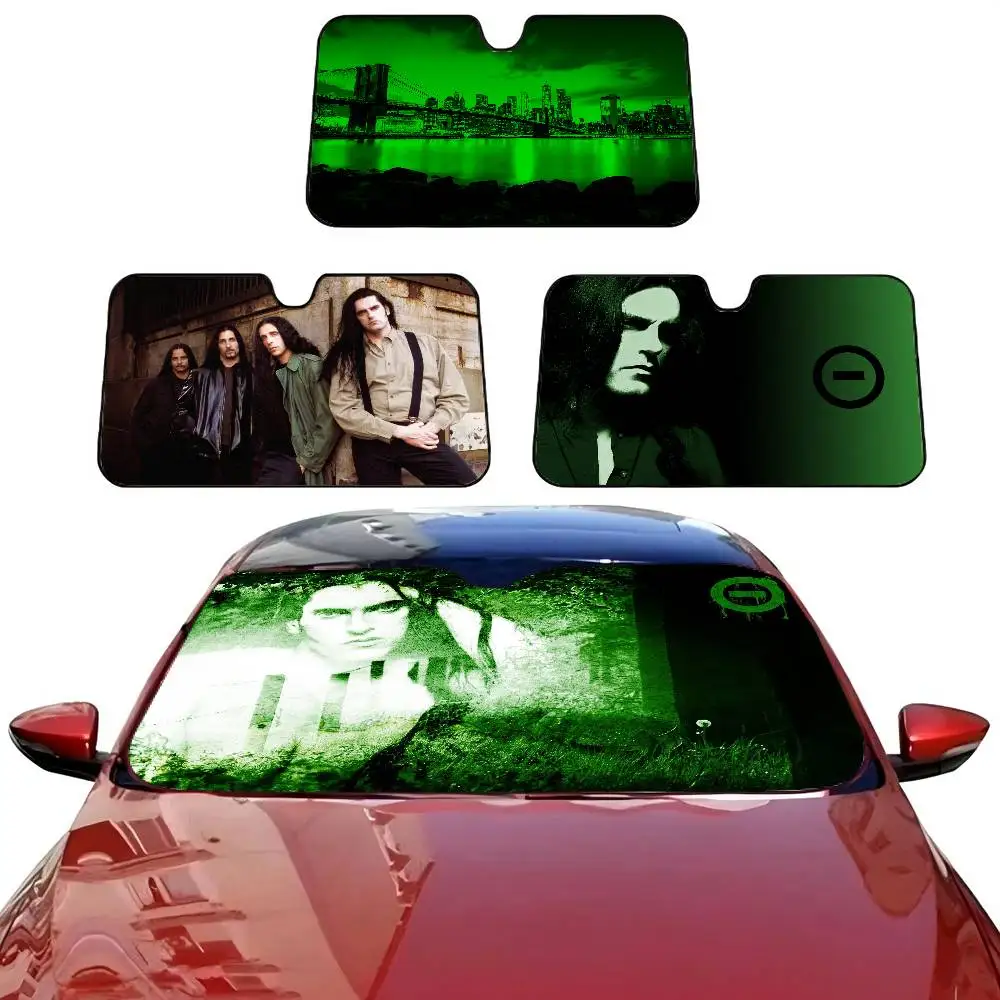 Rock Band T-Type O N-NegativeS Sunshade Windscreen Fold-up Car Front Windshield 70x130cm Car Window Cover Heat Reflector