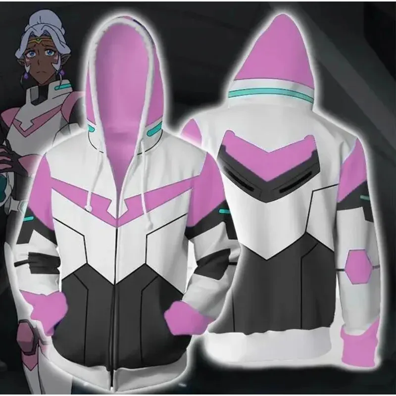 72th Voltron Legendary Defender Costume Cosplay Giacca con cappuccio per costumi di Halloween Uomo Donna Anime Hoo