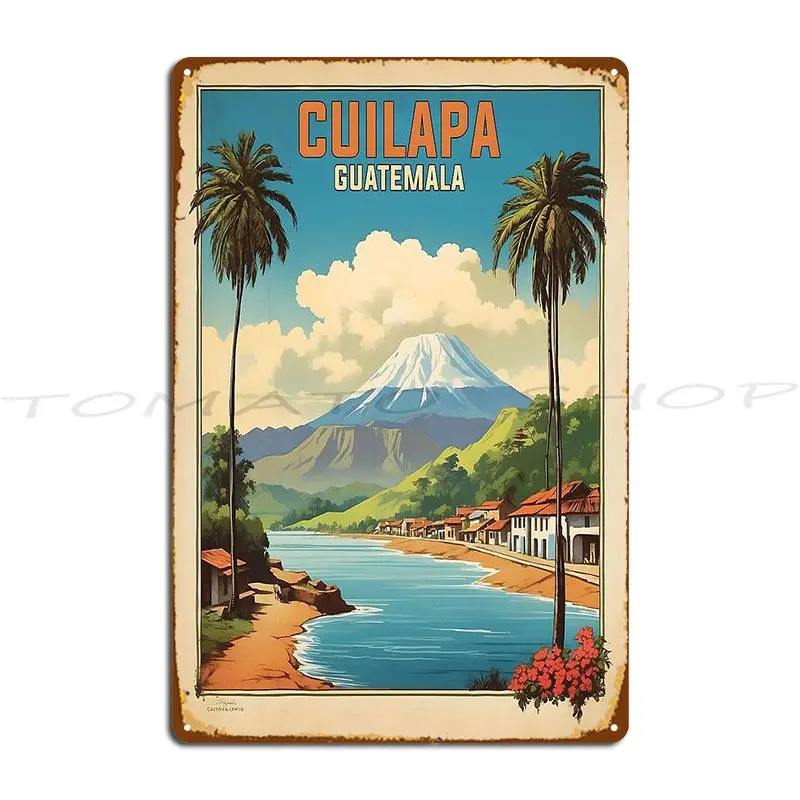 Cuilapa Guatemala Vintage Travel Metal Signs Club Pub Party Pub Custom Tin Sign Poster