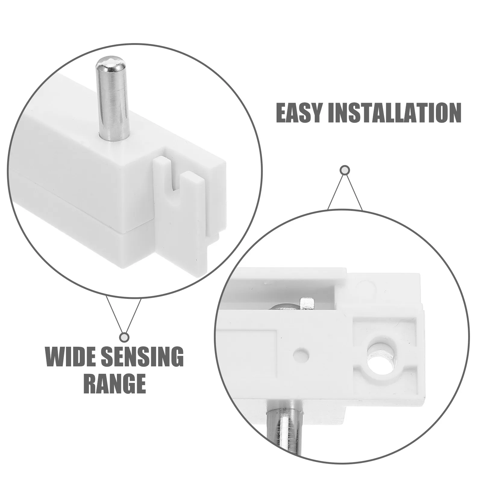 2Pcs Stainless Steel Water Leak Probe Liquid Level Sensor for Home Office Water Damage Prevention Basement Sink Alarm