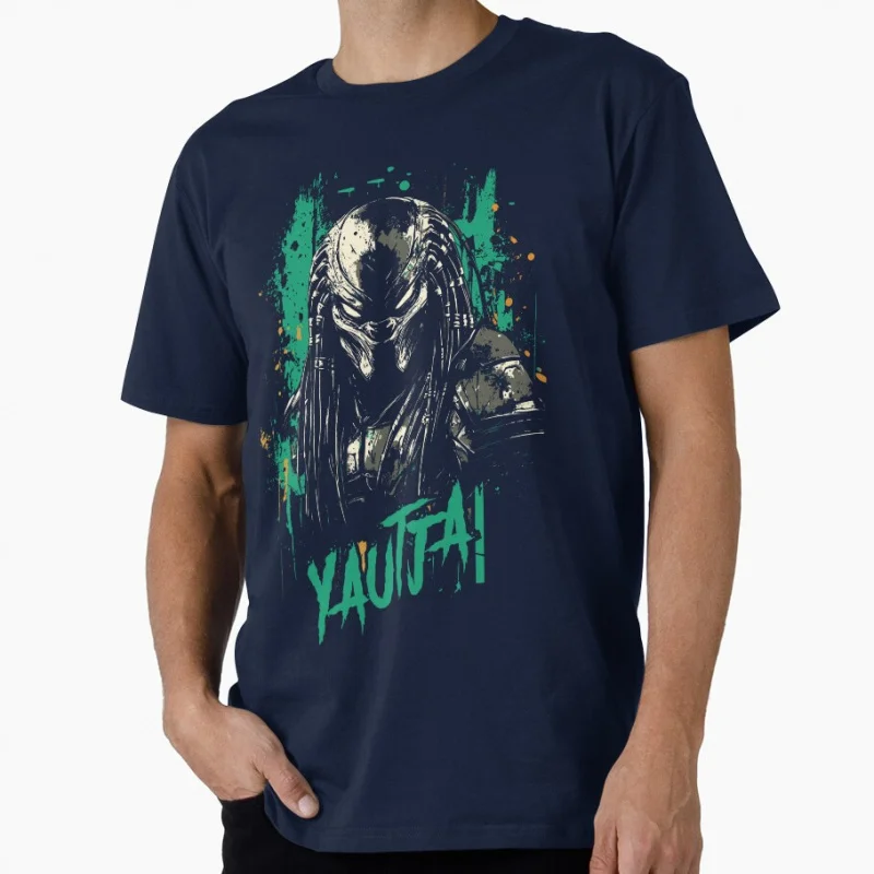 Yautja Hunter 1212 Predator Scary Space Monster Alien Warrior Gift shirt Retro Sci-Fi Horror Graphic Clothes All size Tops S-6XL