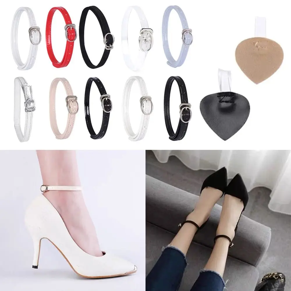 Shoe Accessories Anti-skid Ankle Shoe Belt Metal Tip Tie Straps Band High Heels Shoes Bundle Laces Shoelaces Women