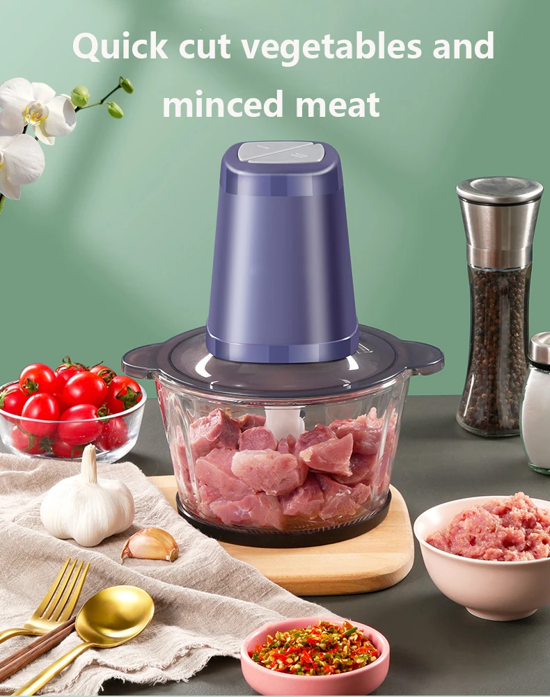 220V Electric Dry Garlic Peeler Household Garlic Grinder Crusher Meat Grinder Mincer Food Processor