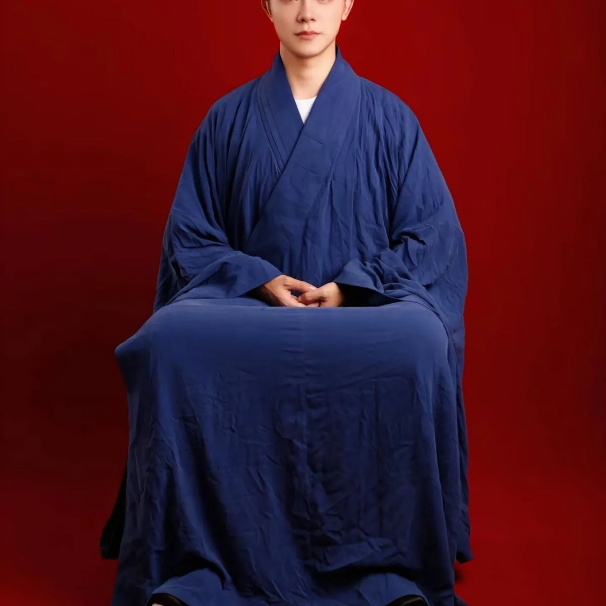 

The Outcast Taoist Robe Wudang Same Style Sanqing Chinese Taoist Attire Wide Sleeves Unisex Buddhist Robe Monk Clothing