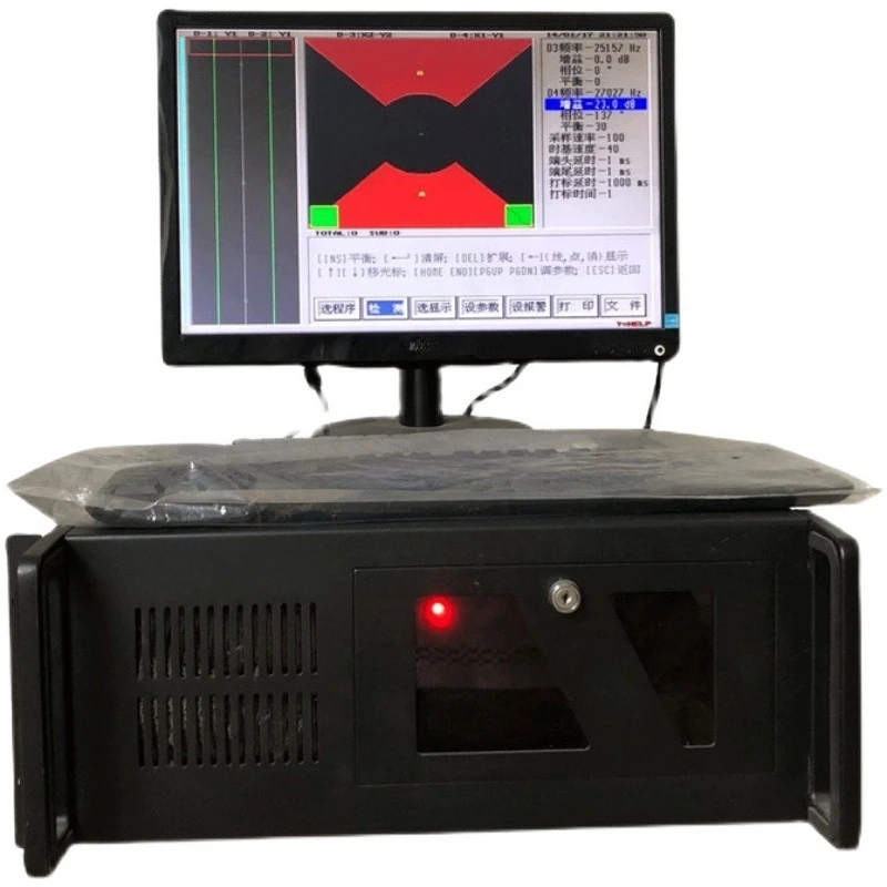 Intelligent digital eddy current flaw detector metal pipe rod wire online automatic testing device crack defect detection