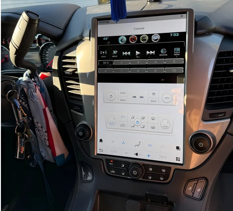 14.4Inch Vertical 2K Screen For GMC Yukon Chevroler Tahoe Suburban 2014-2020 Car Android 13 Radio Head unit Multimedia Carplay