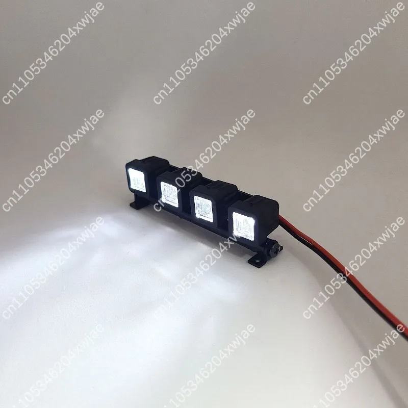 1/24 Scale RC Car Roof Light Bar, LED Spotlights for SCX24 AX24 C10 Models, Waterproof Crawler Lighting System