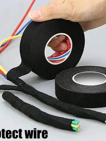 9/15/25/32/50MM Electrical Insulating Tape Heat Resistant Harness Tape Car Cable Harness Wiring Loom Protection Waterproof Tape