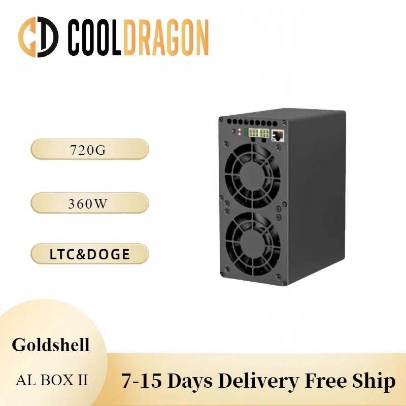 

Goldshell AL-BOX II 720G 360W Blake3 Alephium ALPH Miner
