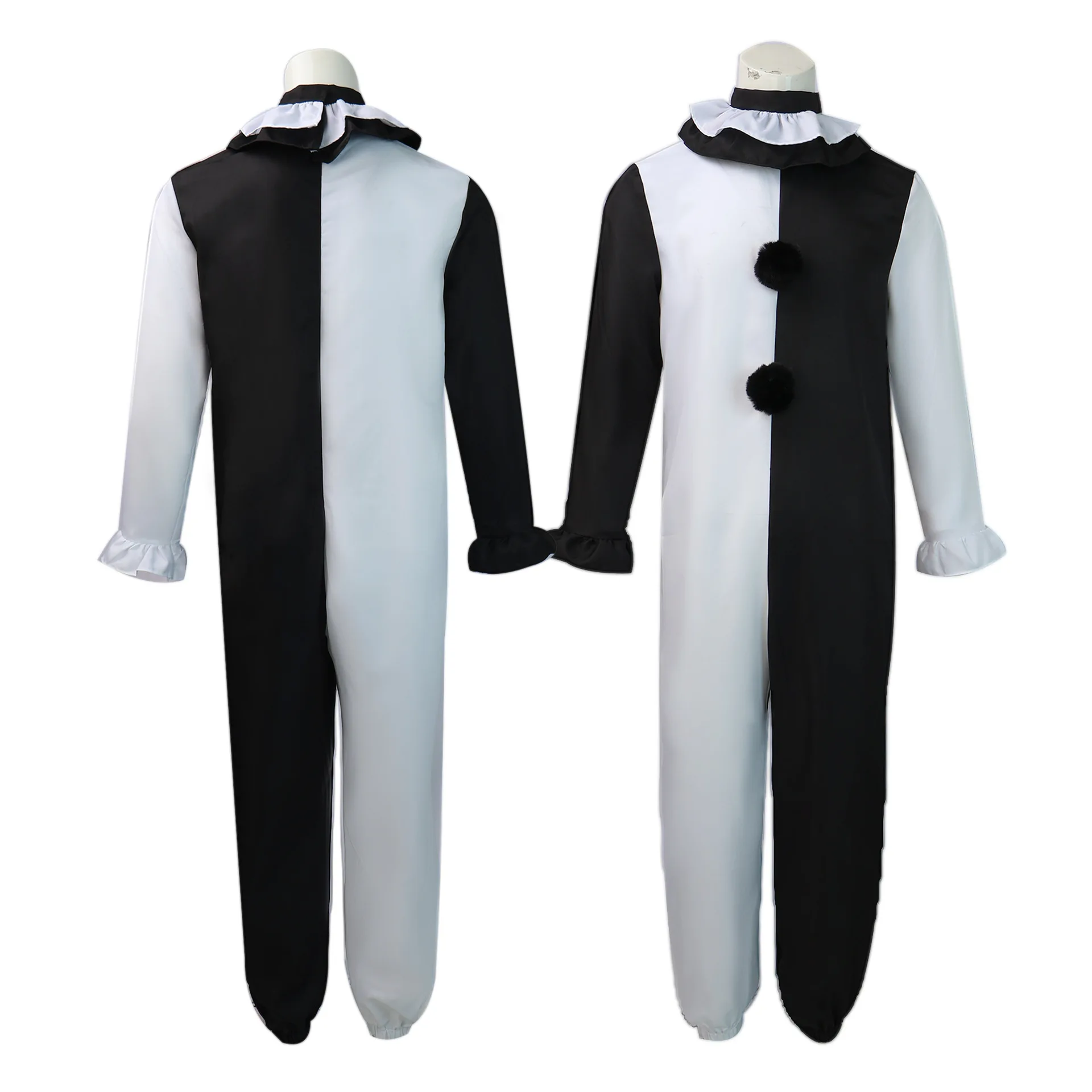 Kostium klauna z niskim dekoltem na Halloween, strój cosplay, tradycyjny chiński kostium sceniczny damski, wiosna 2026, bez marki, niezarejestrowany.