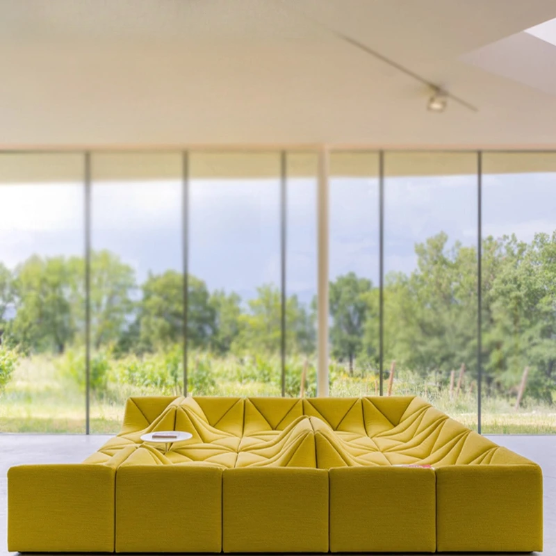 الإبداعية الكثبان الرملية أريكة النسيج الحديثة بسيطة فيلا نادي منطقة الراحة وحدة الأثاث مزيج مجاني